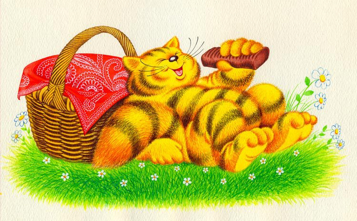 Кот - обжора