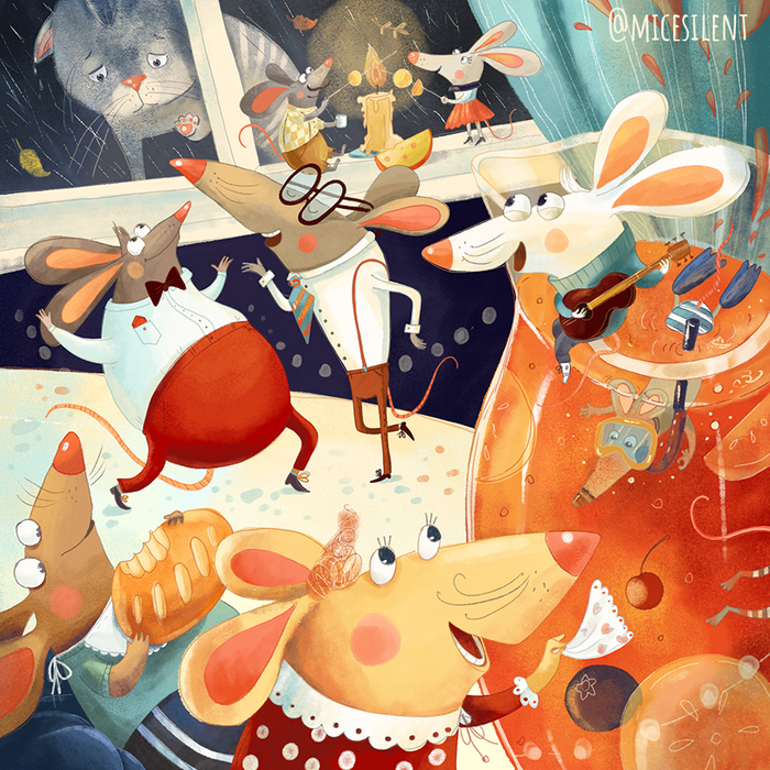 Отчего танцуют мыши? Просто кот из дома вышел.