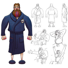 Концепт персонажа для анимационного видеоролика