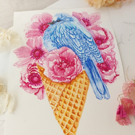 Птица и мороженое 