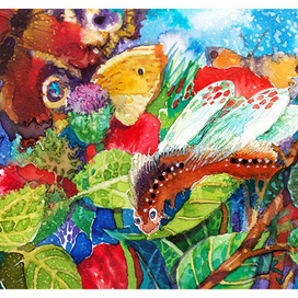 Иллюстрация для книги М. Лариковой "Стрекозиные крылышки". 