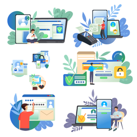 Пакет иллюстраций для сайта