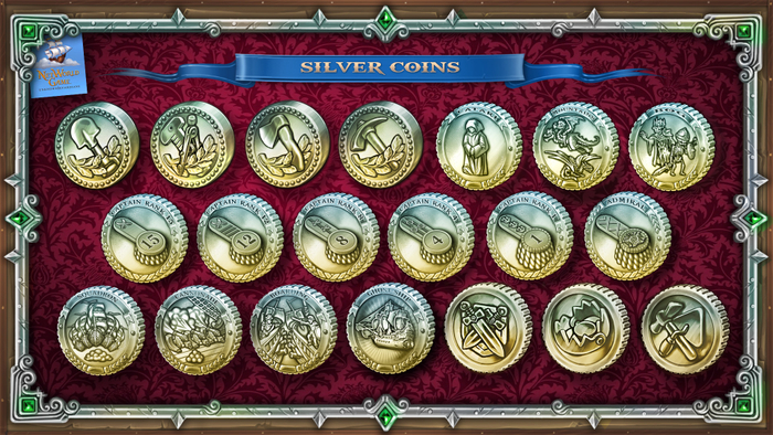 Коллекция монет - серебро.