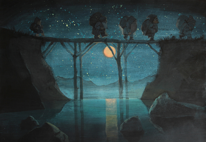 Хоббит туда и обратно. Переправа через мосток