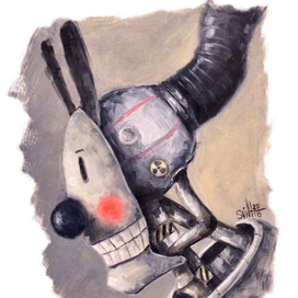 Этюд маслом "Улыбатор"