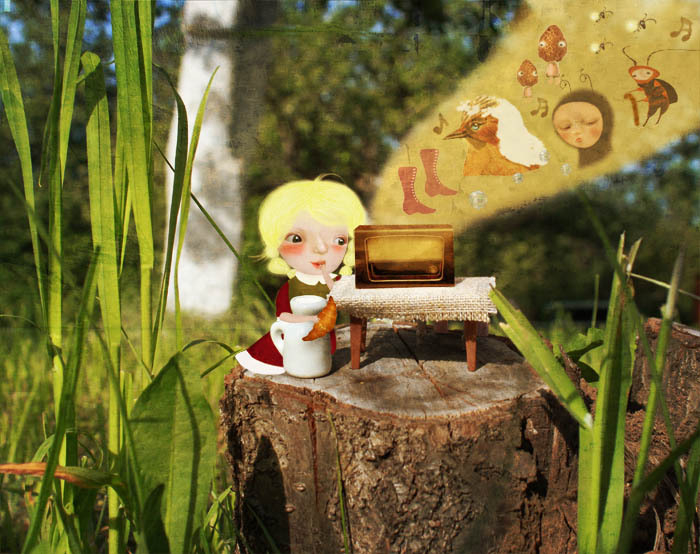 иллюстрация к сказкам Анны Никольской „Сиреневый лес“