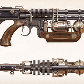 Стимпанк винтовка (фрагмент)