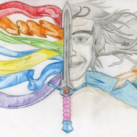 Радужное пламя, меч и некто