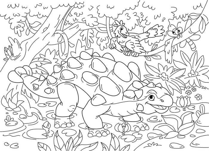 Dinosaur Coloring Page