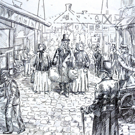 Иллюстрация к книге Чарльза Диккенса "Жизнь и приключения Николаса Никльби"