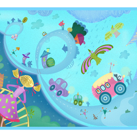 Город с балкона