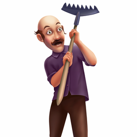 Испуганный персонаж