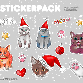 Новогодние котики