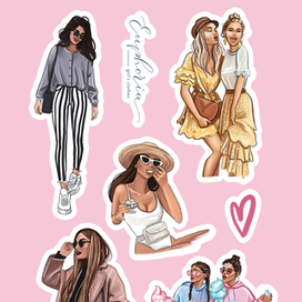 Стикеры для магазина одежды