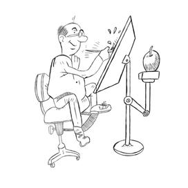 Рисуем яблоко