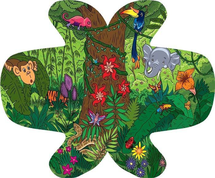 Бабочка-путешественница. Тропический лес