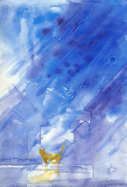 Ливень и апельсиновый кот