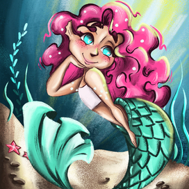 Иллюстрация для книги о русалках