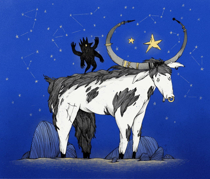 Новогодний бычок