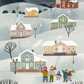 Рождественская открытка