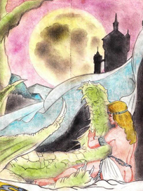 Девушка с драконом