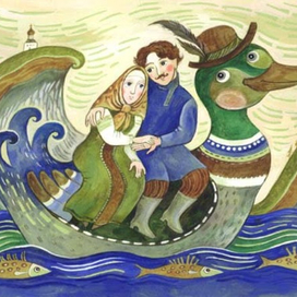 По вечерней реке