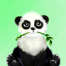 Перекус маленькой панды 