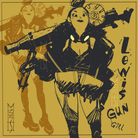 Девушка с пулеметом Льюиса