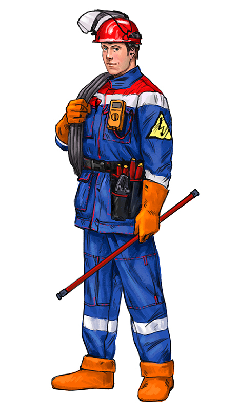 Для детского пособия по технике безопасности.