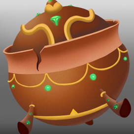 Казуальный магический кувшин для мобильной игры