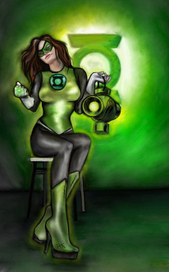 "Зелёный фонарь" девушка