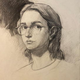Портрет 40х50, карандаш, 2026