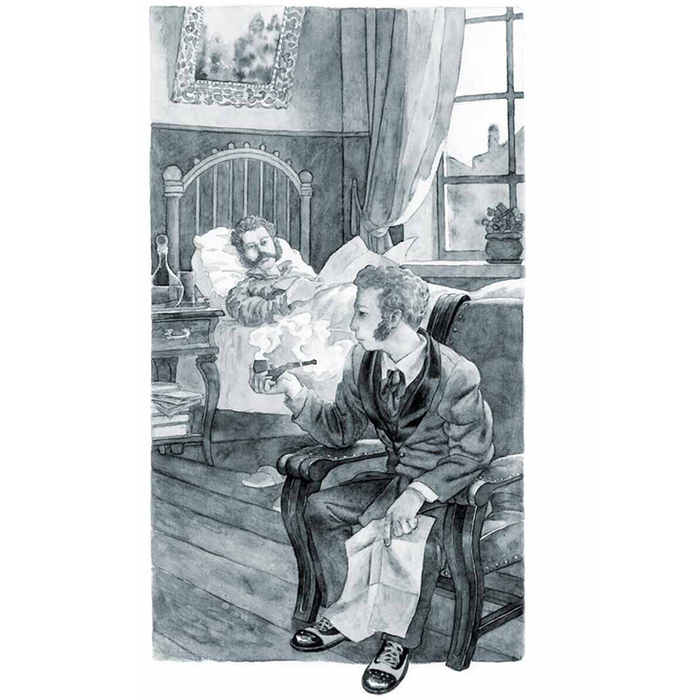 Иллюстрация к произведению Гастона Леру