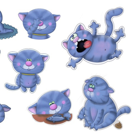 стикеры кот Батон