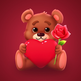 Романтический мишка - Подарок для Ок.ру