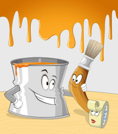 Кисти и краски