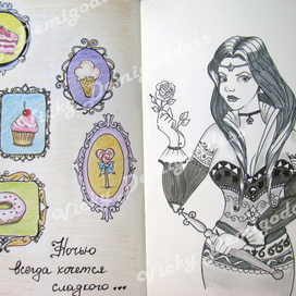 Скетчи из молескина