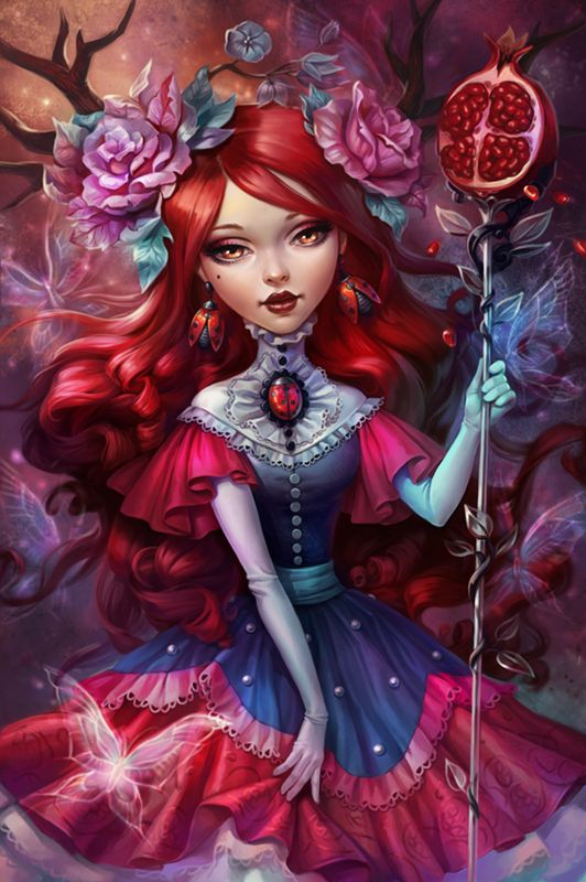 Гранатовая девушка