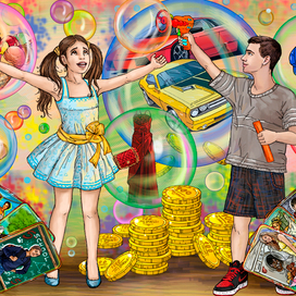 "Игровые карты с сюжетами"