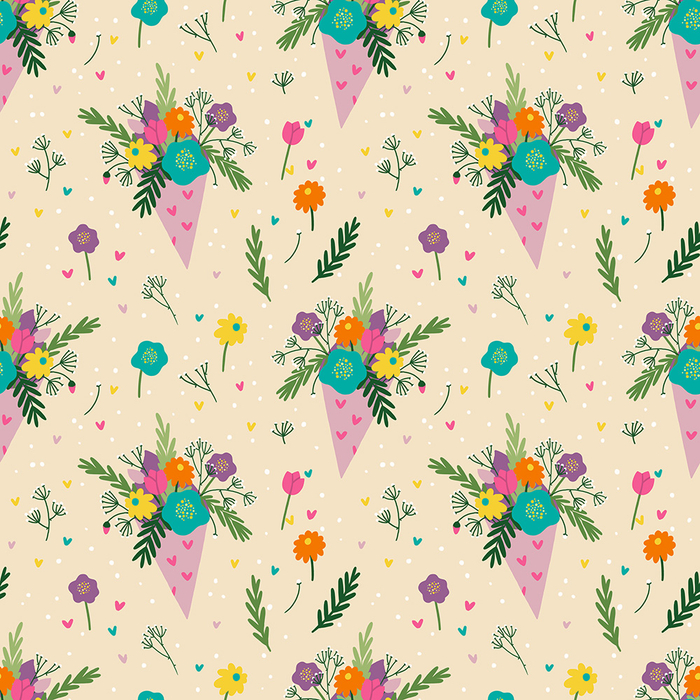 Паттерн букет цветов