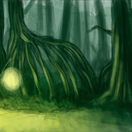 Лес. speedpainting