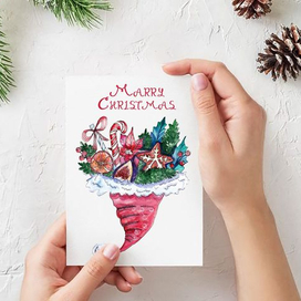 Новогодняя шапочка Санты