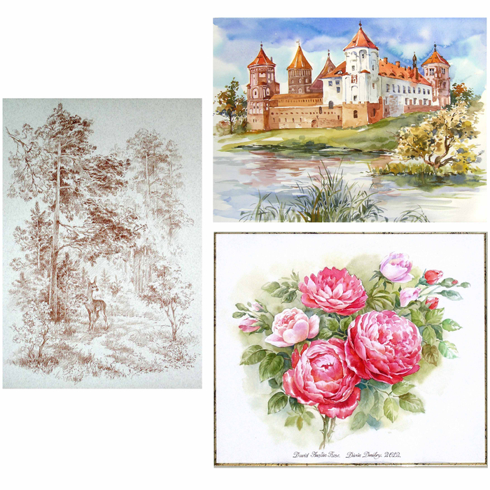 Графика, акварель