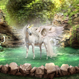 Единорог на водопое