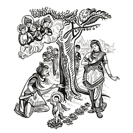 Иллюстрация для книги про Будду