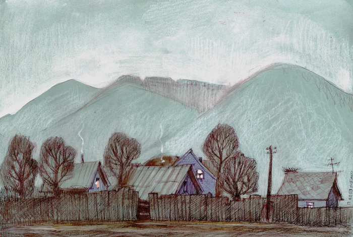 Велятин. Ещё не весеннее утро.