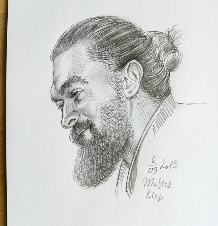 Скетч-портрет Jason Momoa