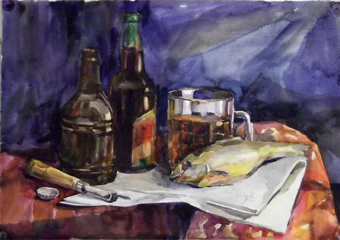 Натюрморт с рыбой