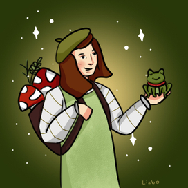 "девушка с лягушкой"