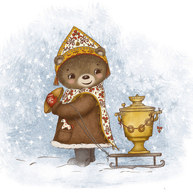 иллюстрация медвежонка